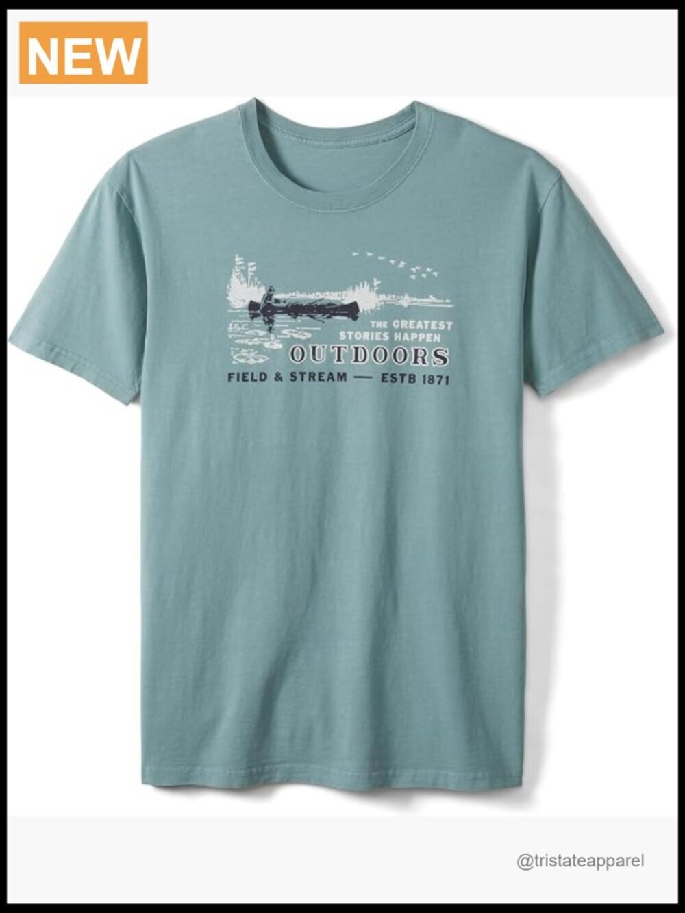 Lightweight Short Sleeve Graphic Tee - Vintage Outdoor Design